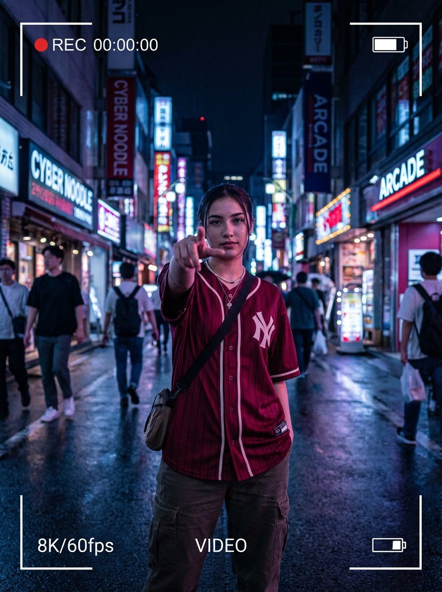 Gemini 3.0 Nano Banana Pro - Neon Urban Portrait，人物，nanoBanana-Pro，3D, Cargo Pants风格参考图