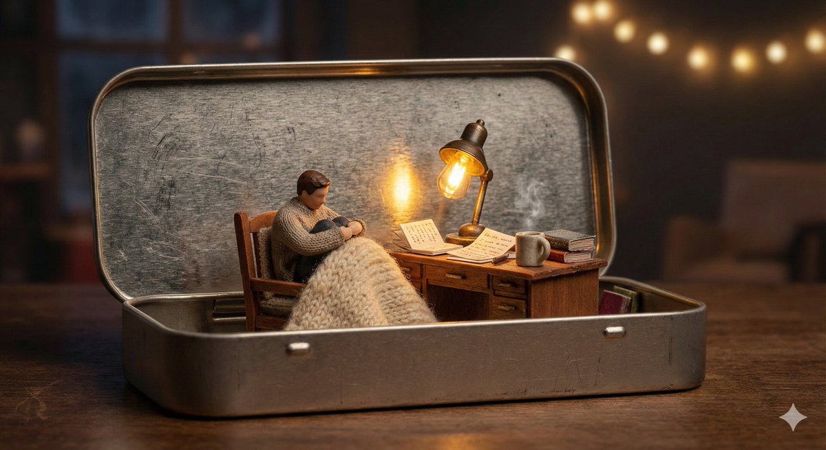 Cozy Miniature Workspace Diorama, Craft, nanoBanana-Pro, 抽象, 产品 reference image, image 2 of 4