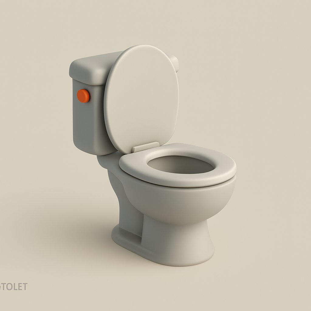 创意 toilet 图像，3D，nanoBanana-Pro，3D, Abstract风格参考图