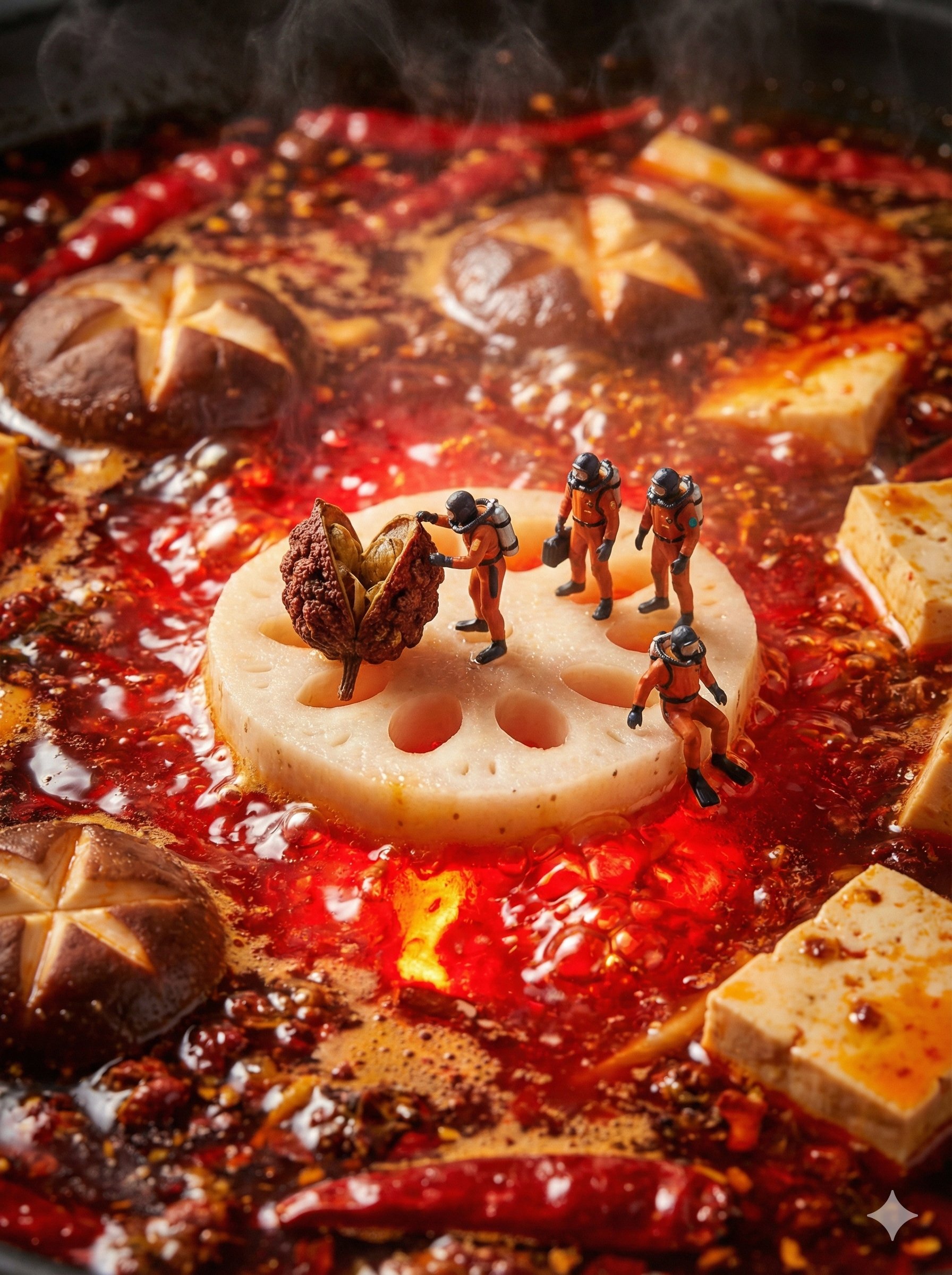 Miniature Worlds and Macro Chinese Cuisine, Food, nanoBanana-Pro, 现实, 国风 reference image, image 3 of 4
