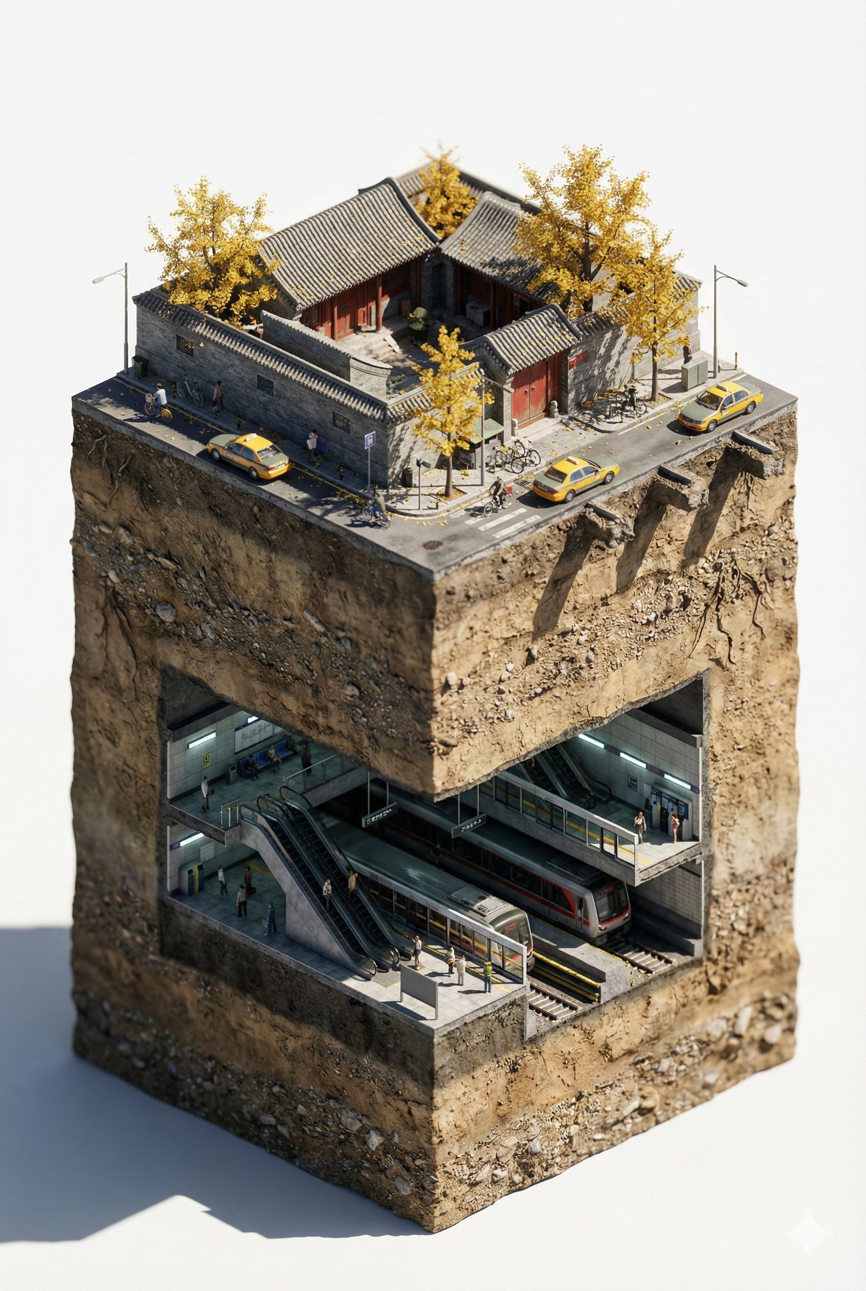 Hyper-realistic Isometric Architectural Maquette of [City/Location Name], City, nanoBanana-Pro, Cityscape, Detailed Maquette reference image