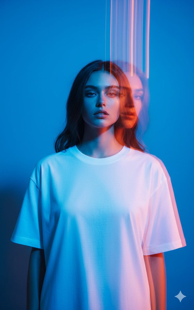 Nano Banana Pro on Google Gemini App - Cinematic High-Fashion Half-Length Portrait