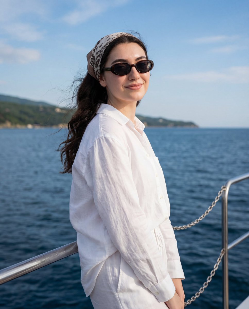 Female Figure at Peace on the Sea