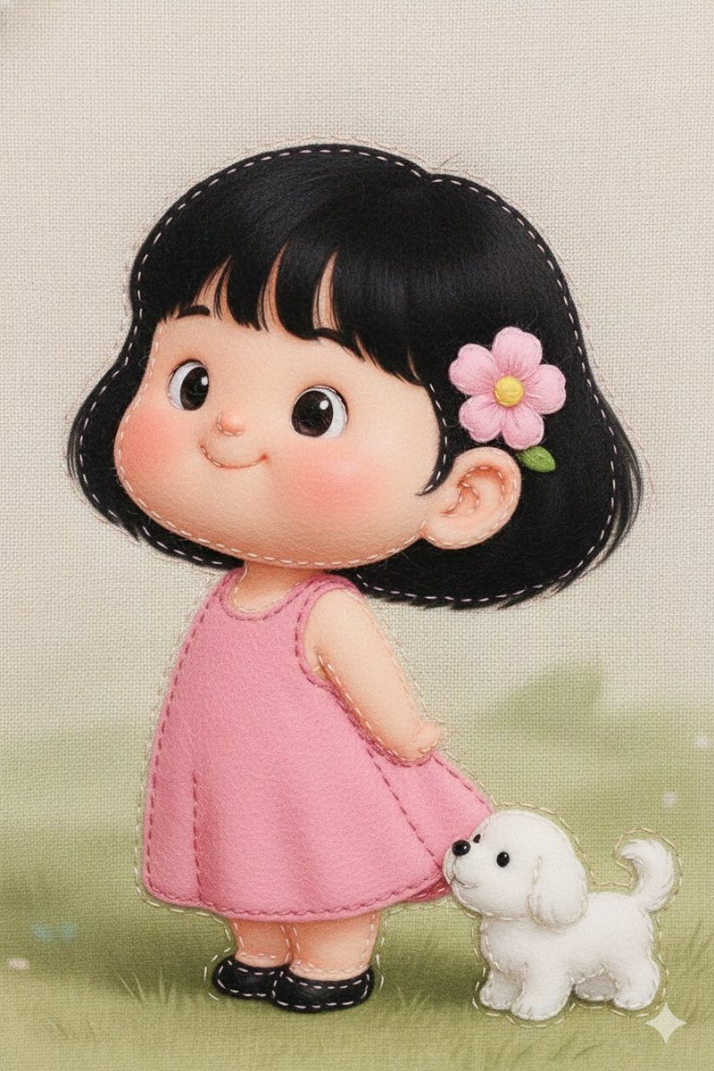 Gemini Nano Banana Pro Handmade Soft Wool Felt Doll