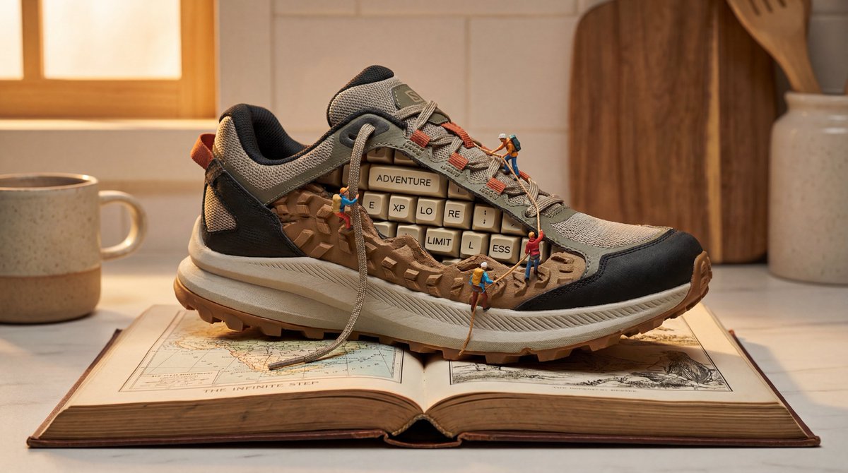 Shoes and Miniature Landscape