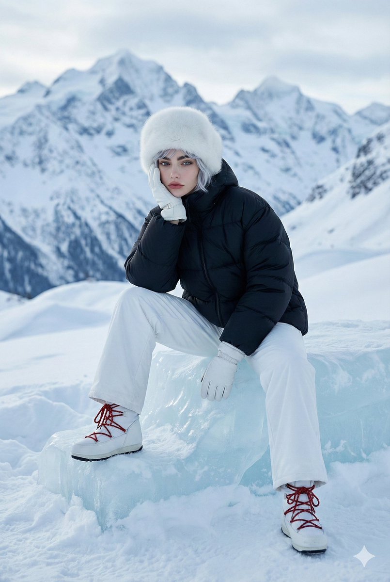 High-Fashion Winter Editorial Portrait