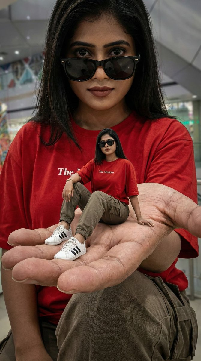 Giant Hand and Miniature Self