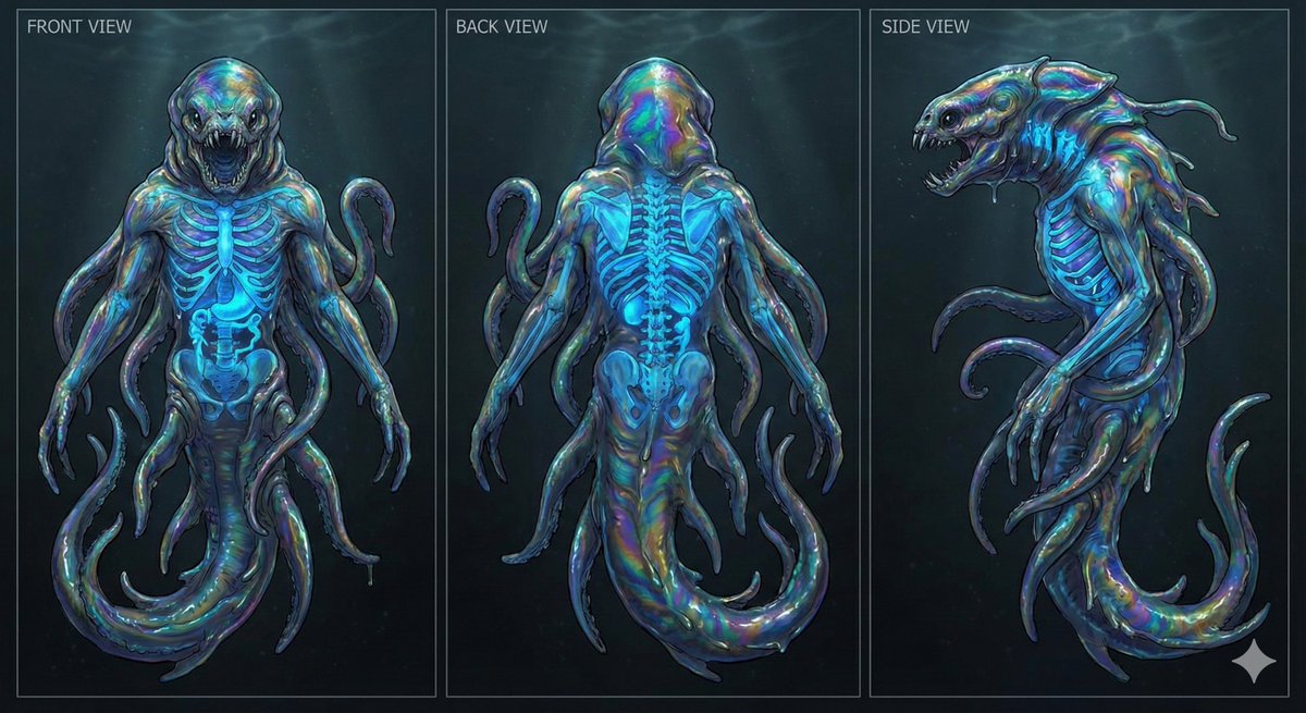 Deep-sea Creature Character Sheet