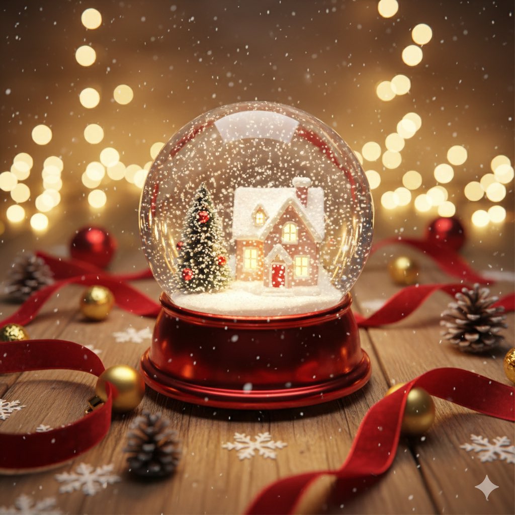 Hyper-realistic Christmas Gift Card Scene