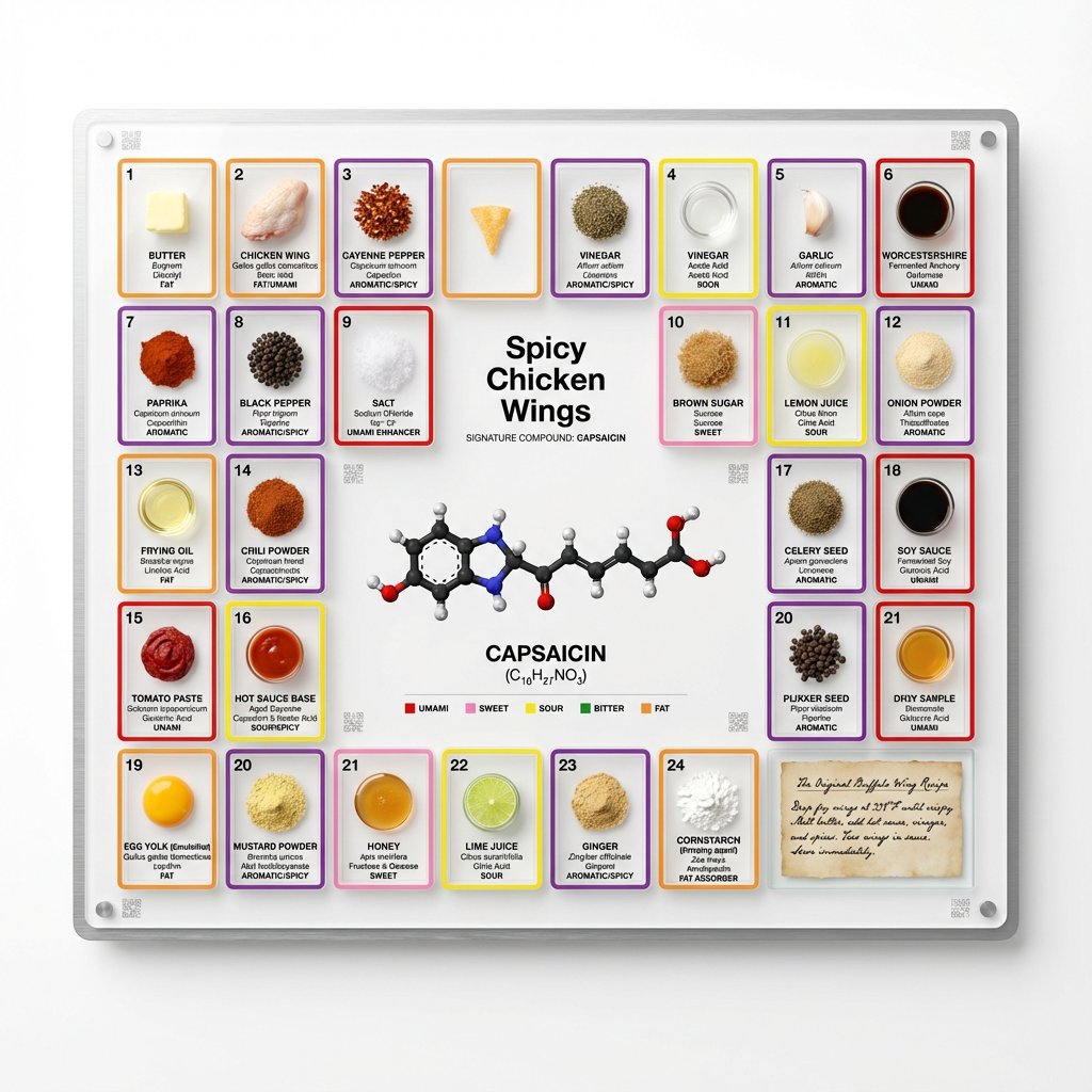 Periodic Table Style Food Ingredient Display