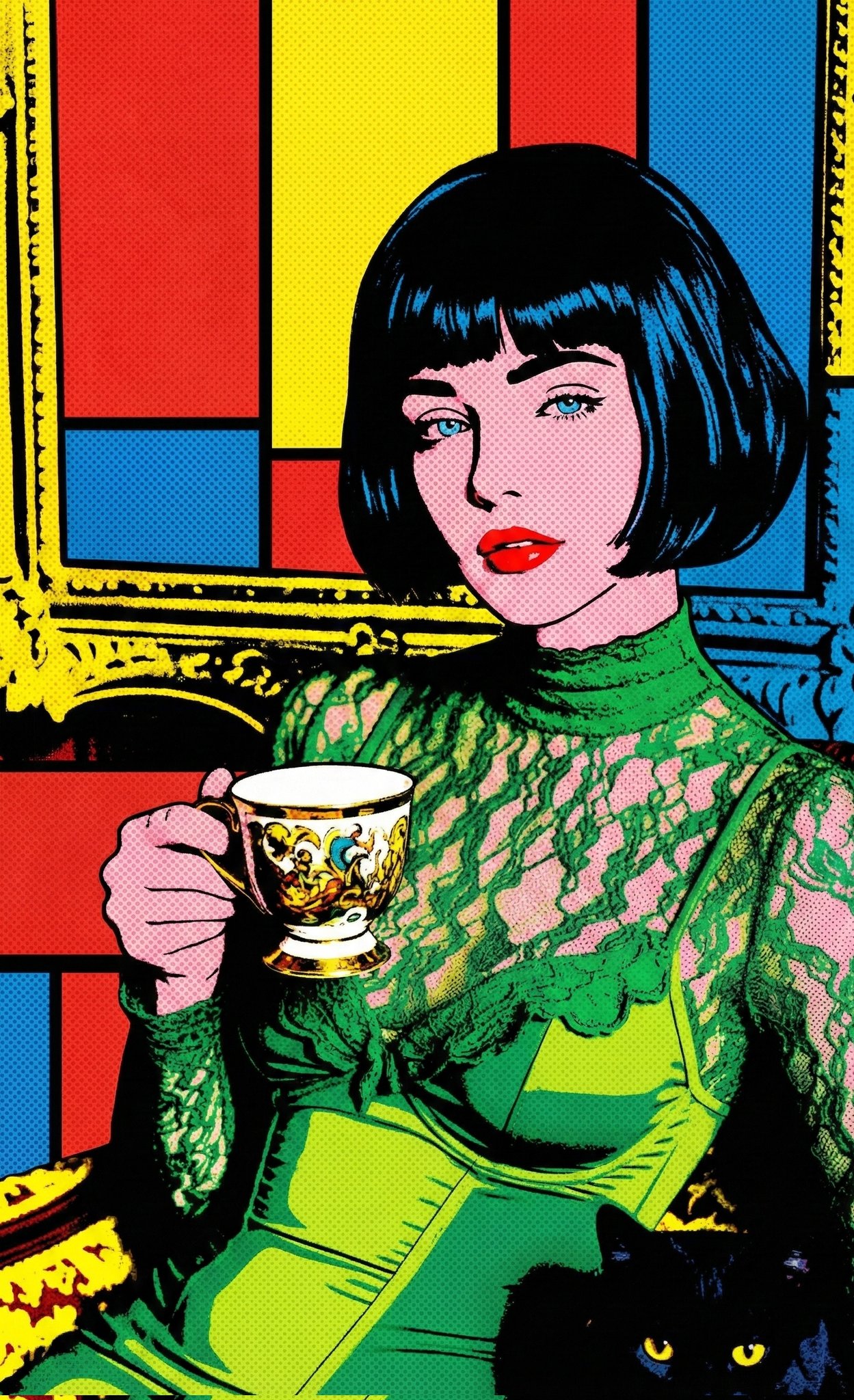 Pop Art Illustration of Nano Banana Pro Model