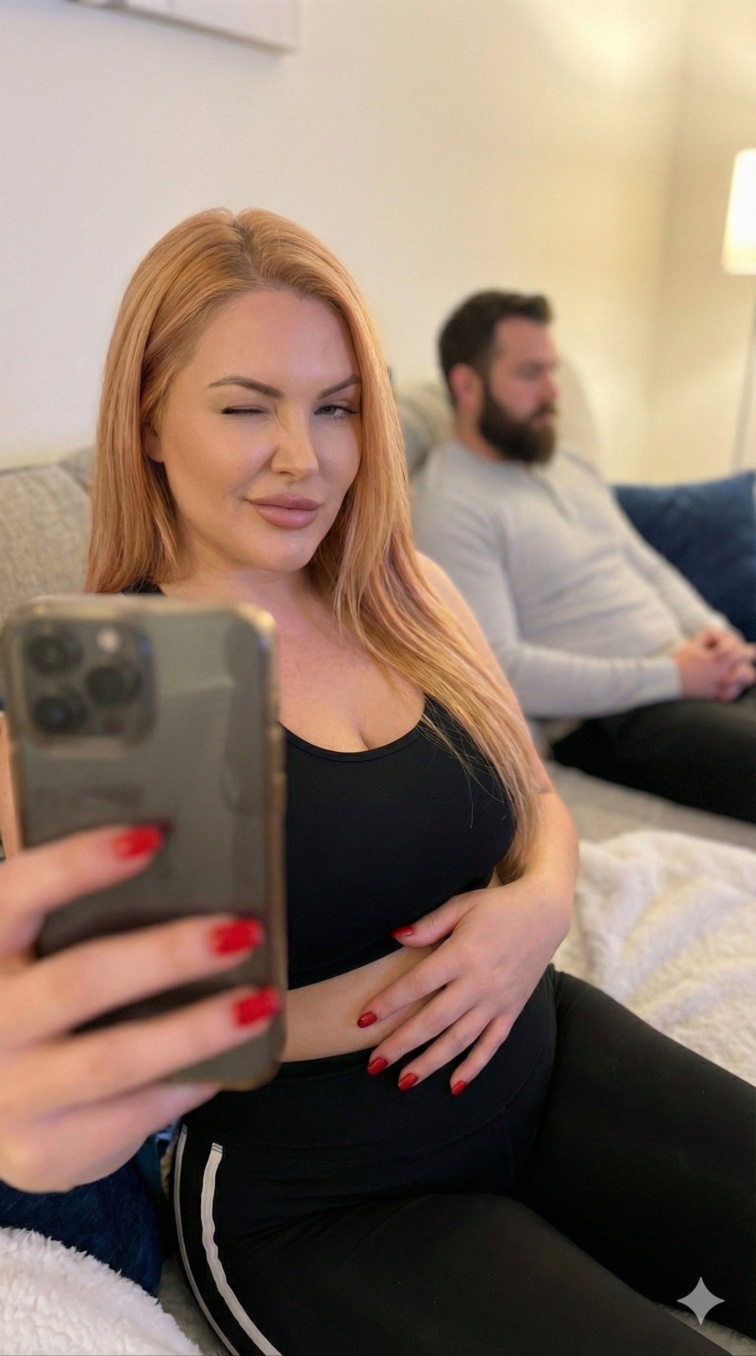 Selfie at 8 Months Pregnant