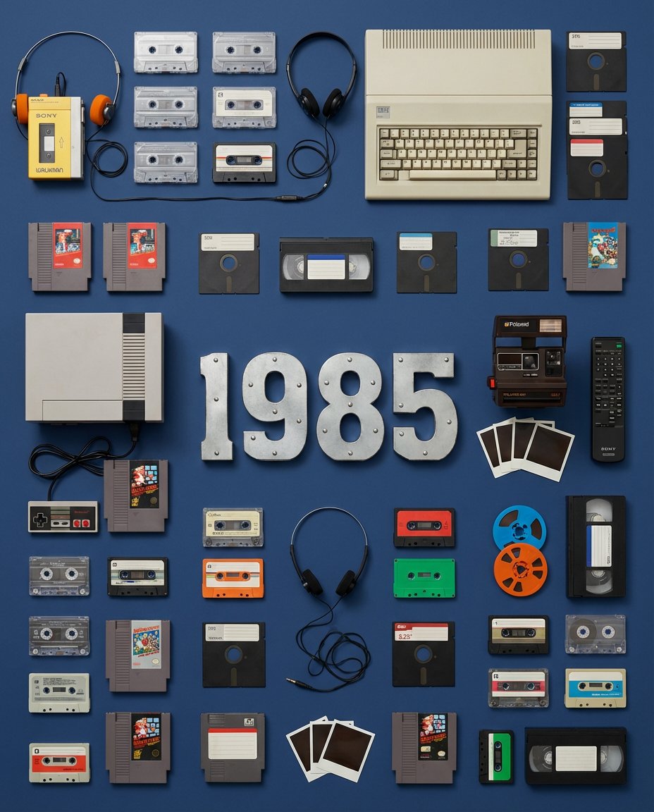 1985 Inventions and Accessories Flatlay Photography