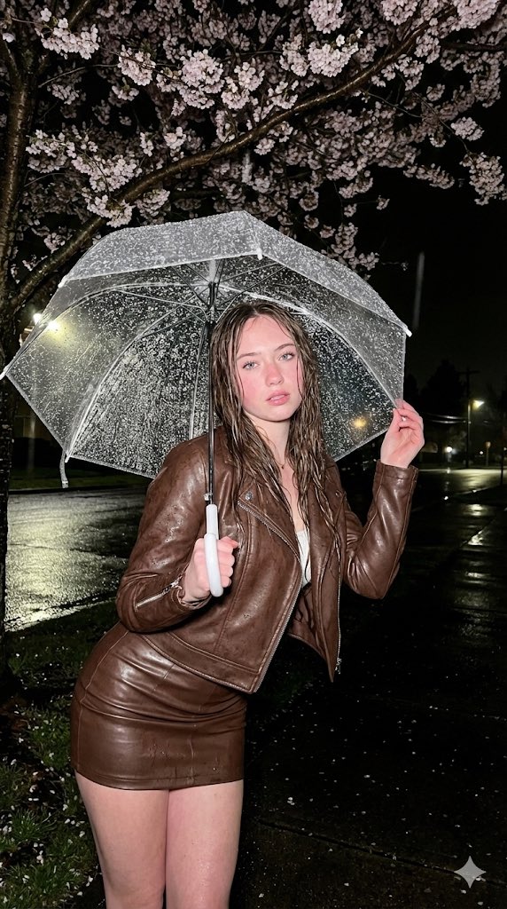 Rainy Night Fashion Photography