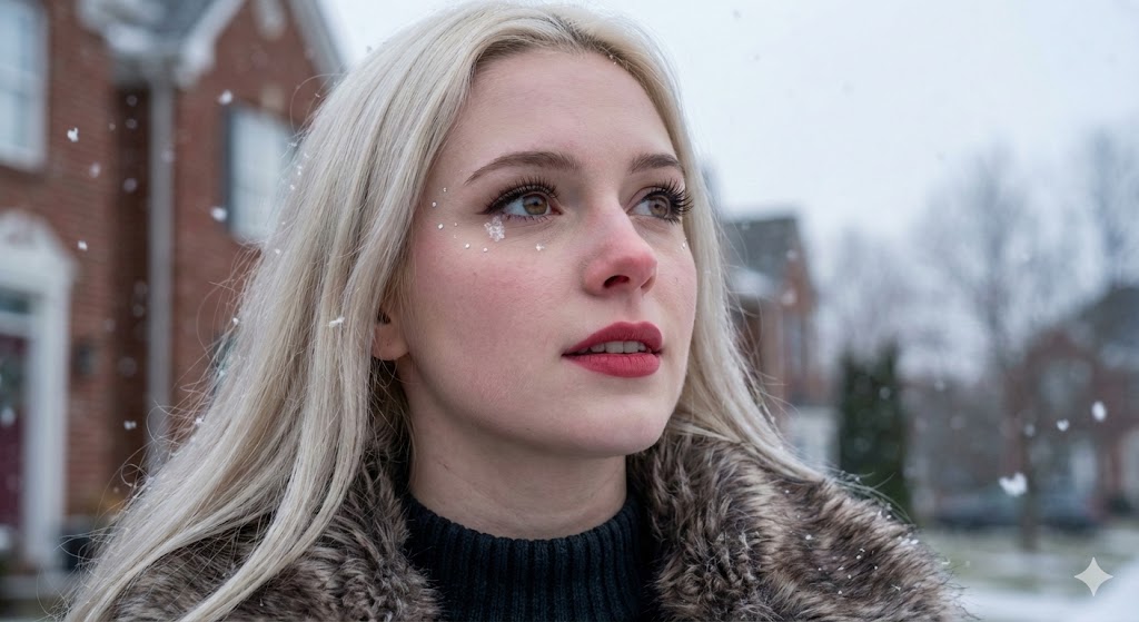 Upscale Winter Fashion Portrait
