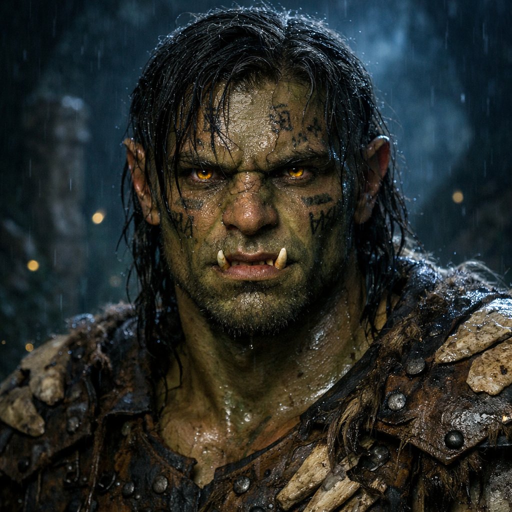Hyper-real Orc Realism Test, Fantasy, nanoBanana-Pro, 人物, 现实 reference image, image 3 of 4