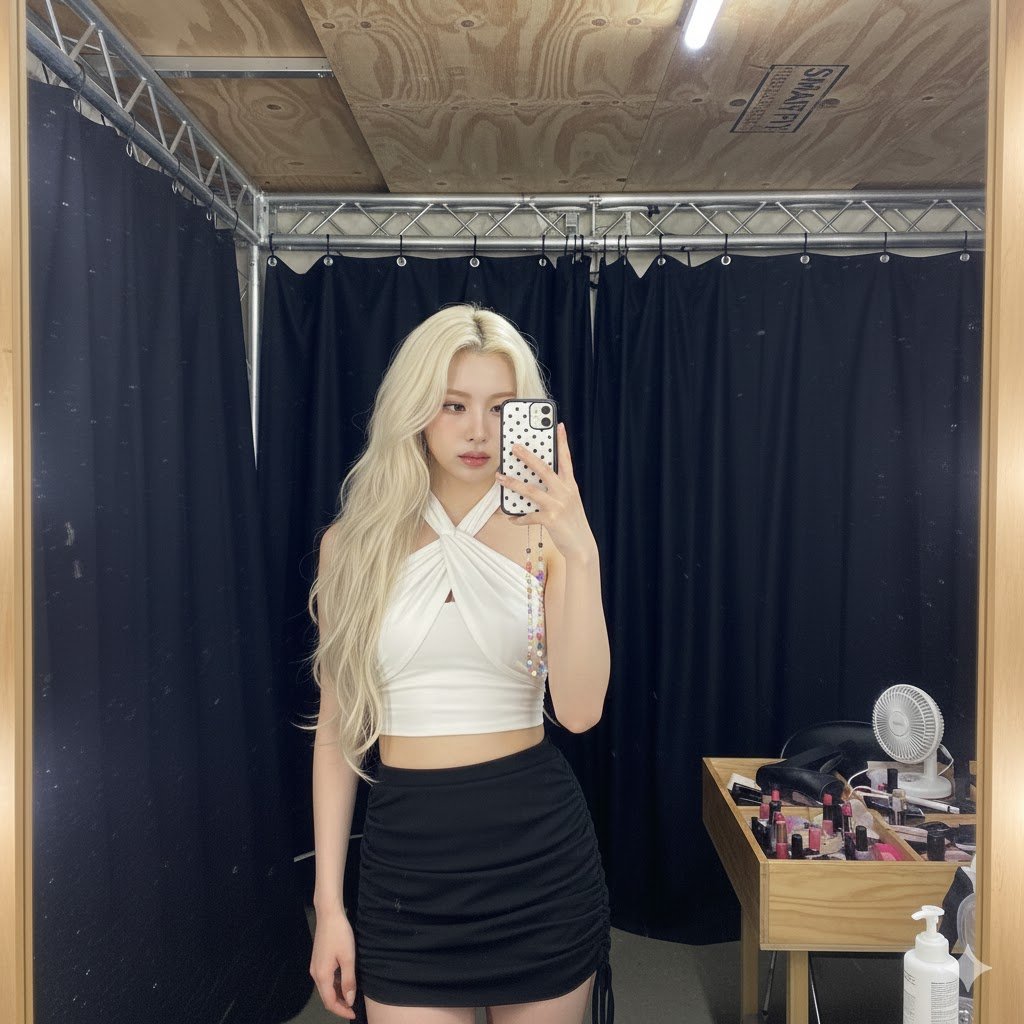 Nano Banana Pro: Backstage Mirror Selfie