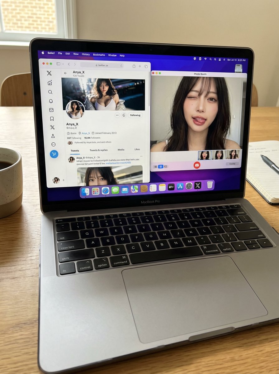 Nano Banana Pro MacBook Selfie View