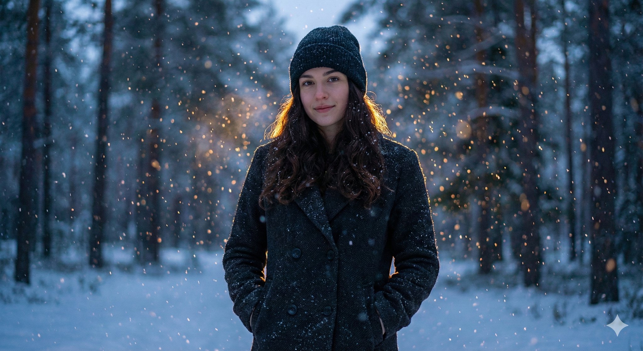 Cinematic Winter Portrait