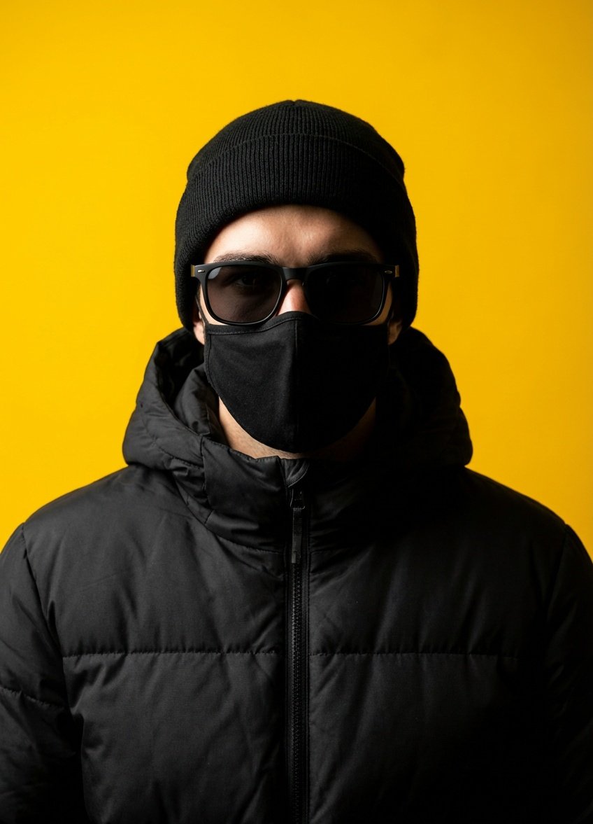 Minimalist Studio Portrait of a Man