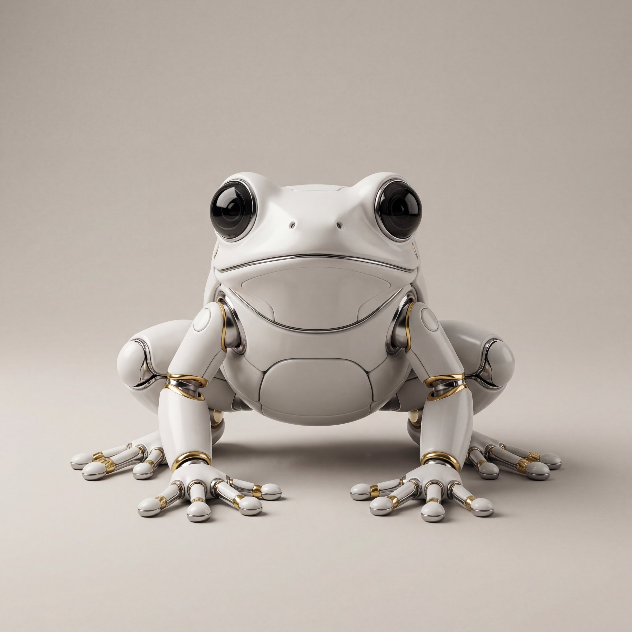 Futuristic Hyper-Realistic Robotic Frog