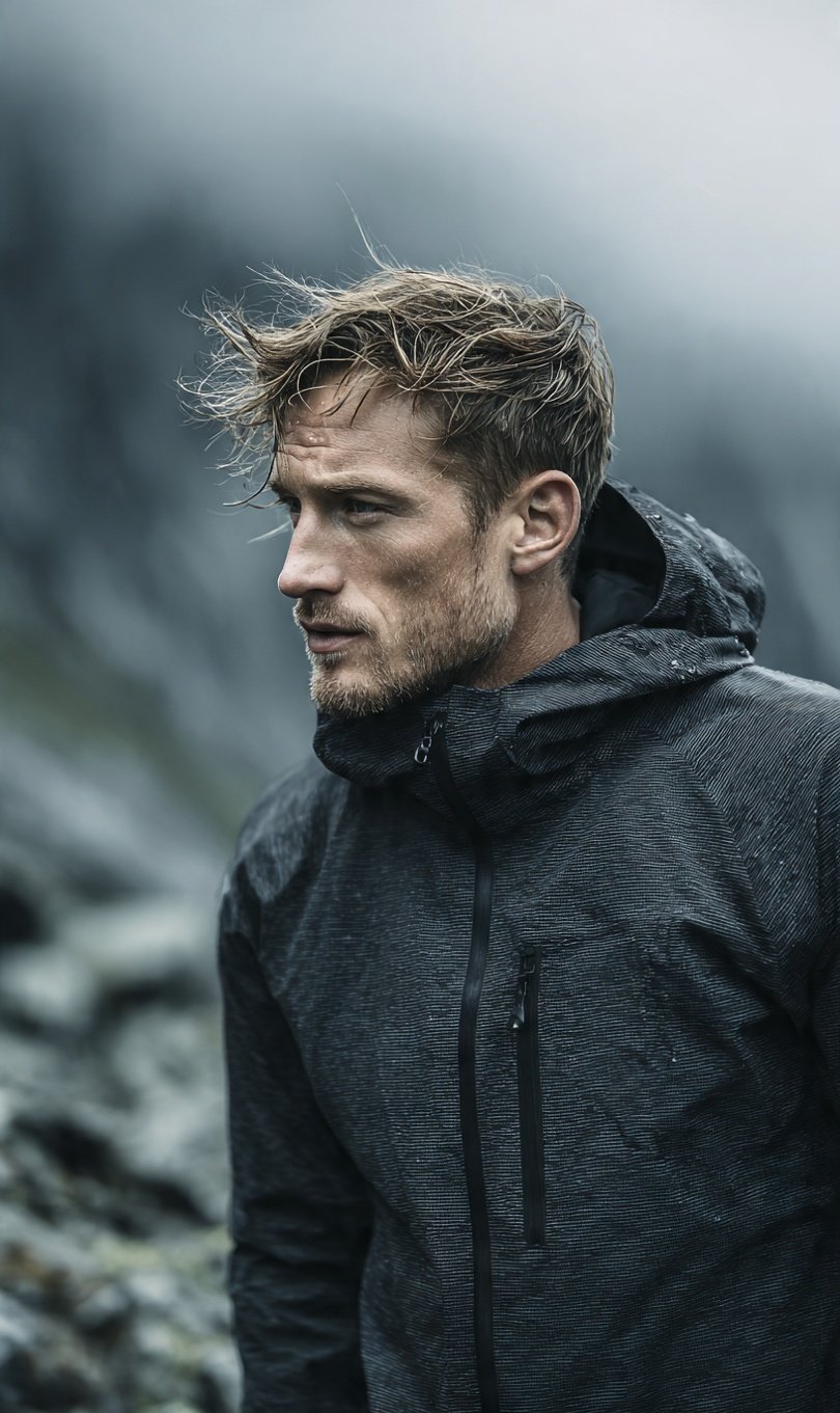 Cinematic, Ultra-realistic Outdoor Portrait Inspired by Premium Scandinavian Outdoor Brand Campaigns
