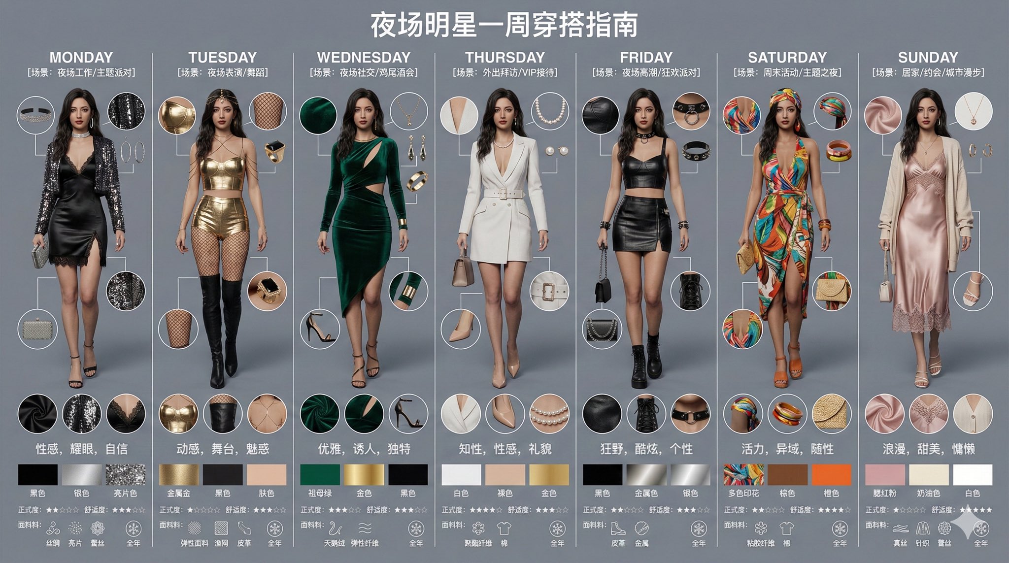 Urban Horse One Week Dressing Guide, Fashion, nanoBanana-Pro, 人物, 影视 reference image, image 5 of 7