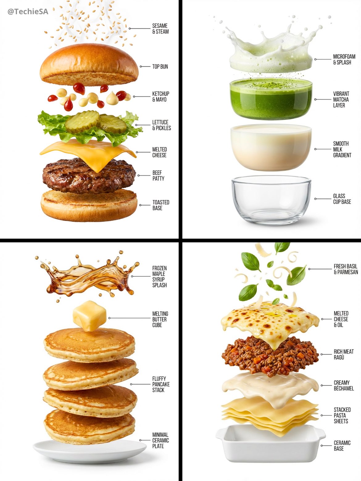 Nano Banana Pro's Exploded Food Infographics