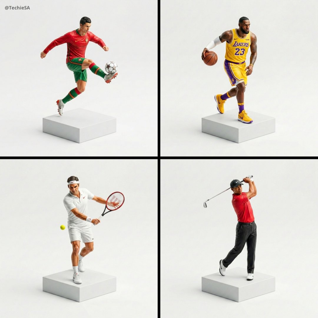 3D Sport Figures by NANO BANANA PRO