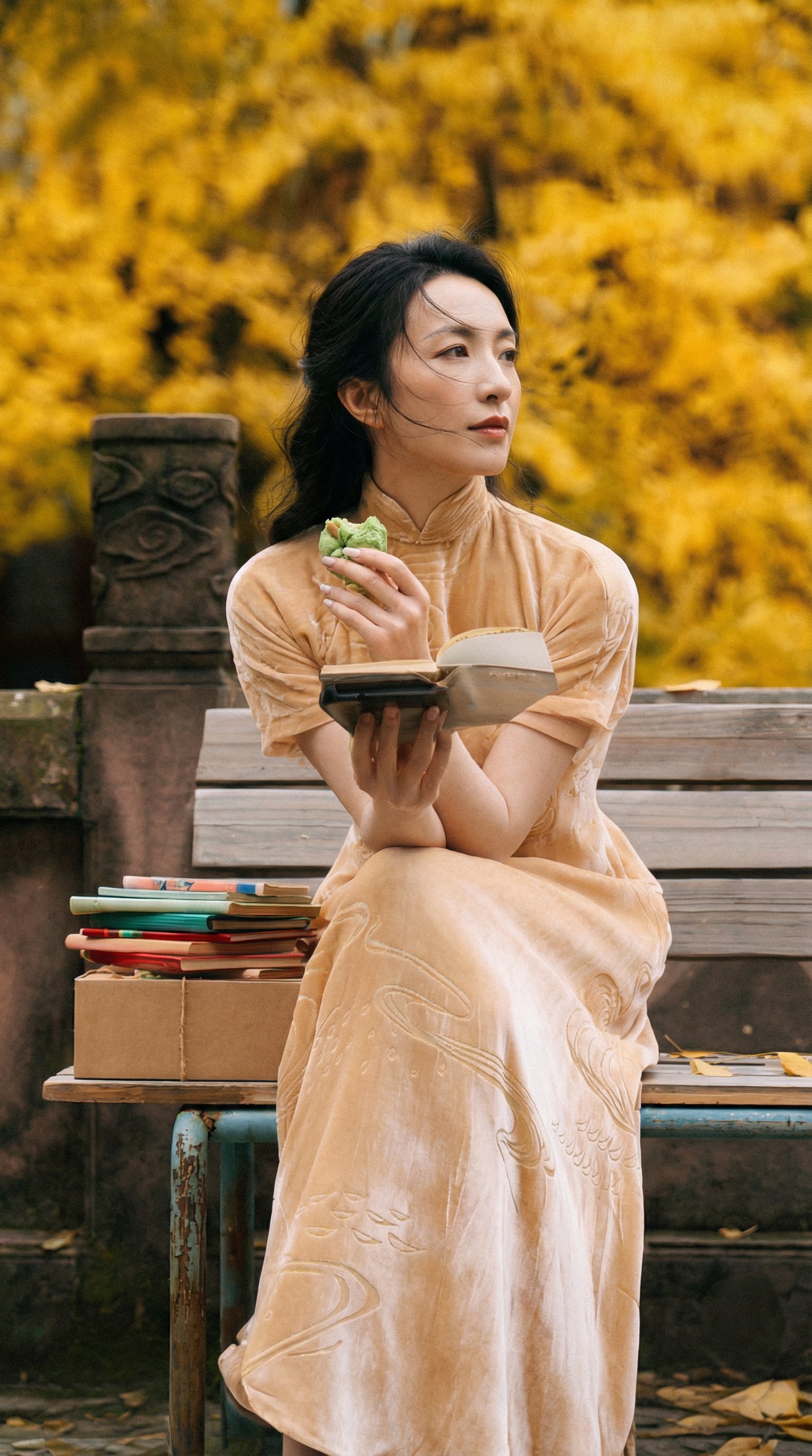 Zhao Lusi Inspired New中式Autumn Literary Photography