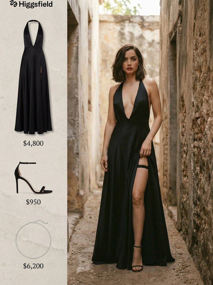 Ana De Armas' Fashion Look in 'James Bond: No Time to Die'