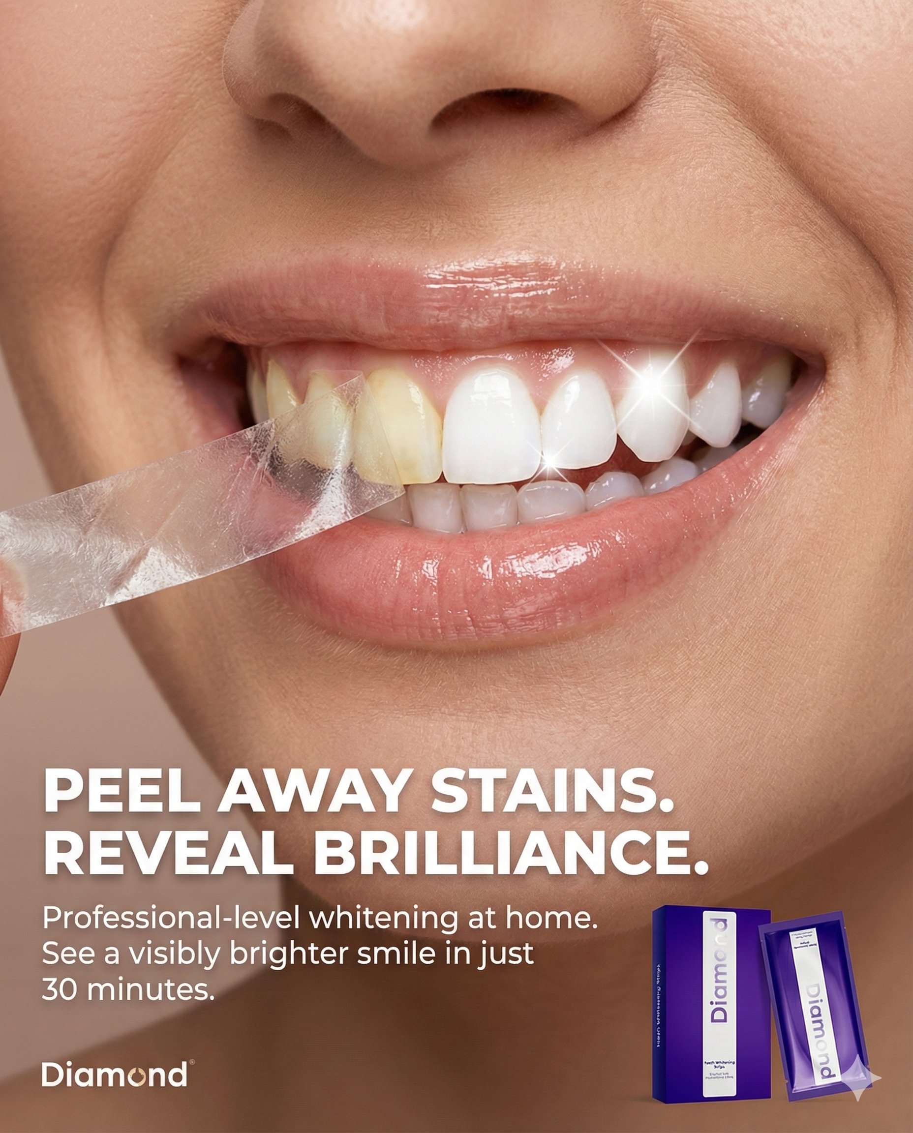 Teeth Whitening Strips Advertising