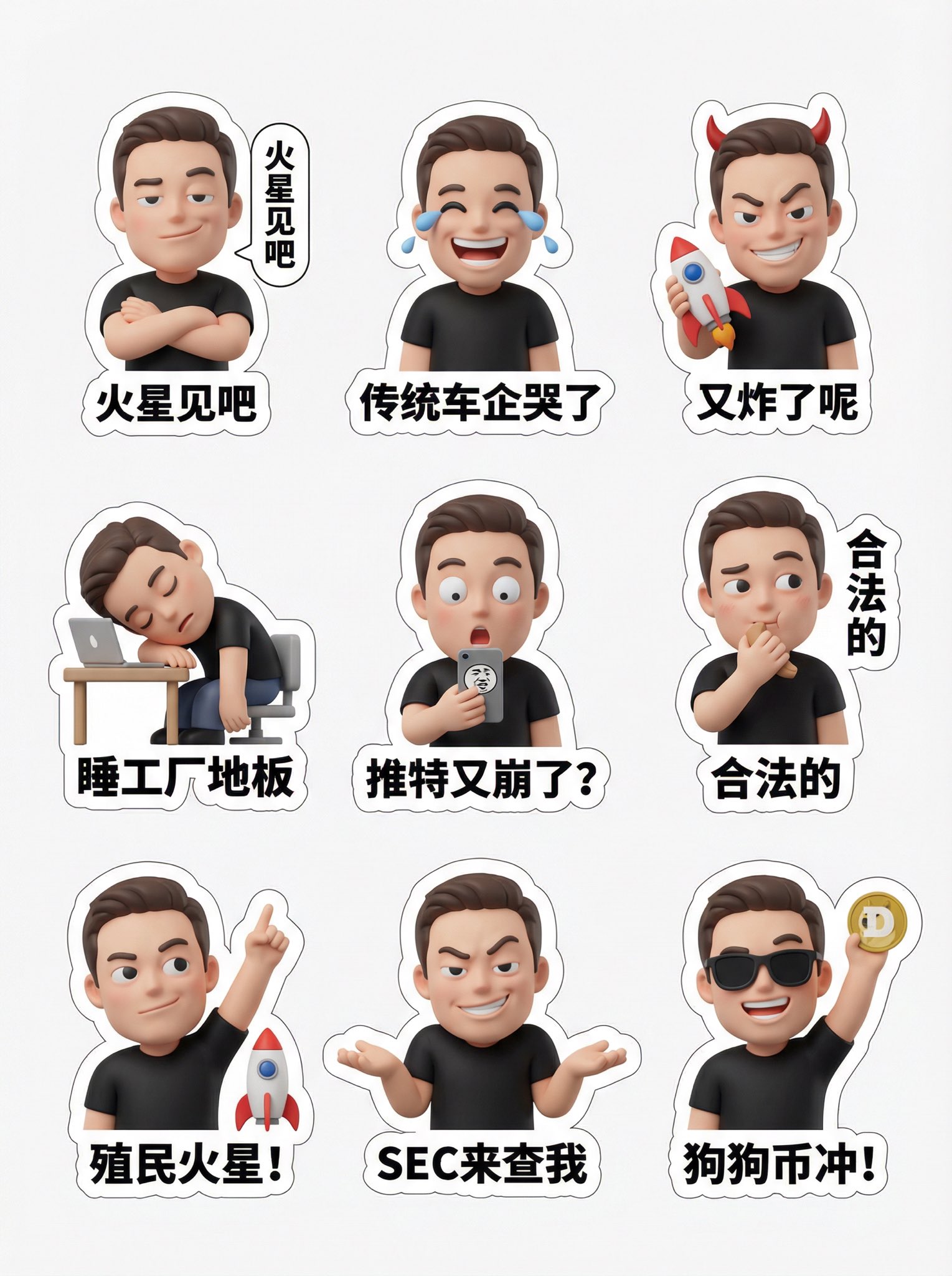 Quickly Make Exclusive Office Worker Bull-Mule Emoji Stickers