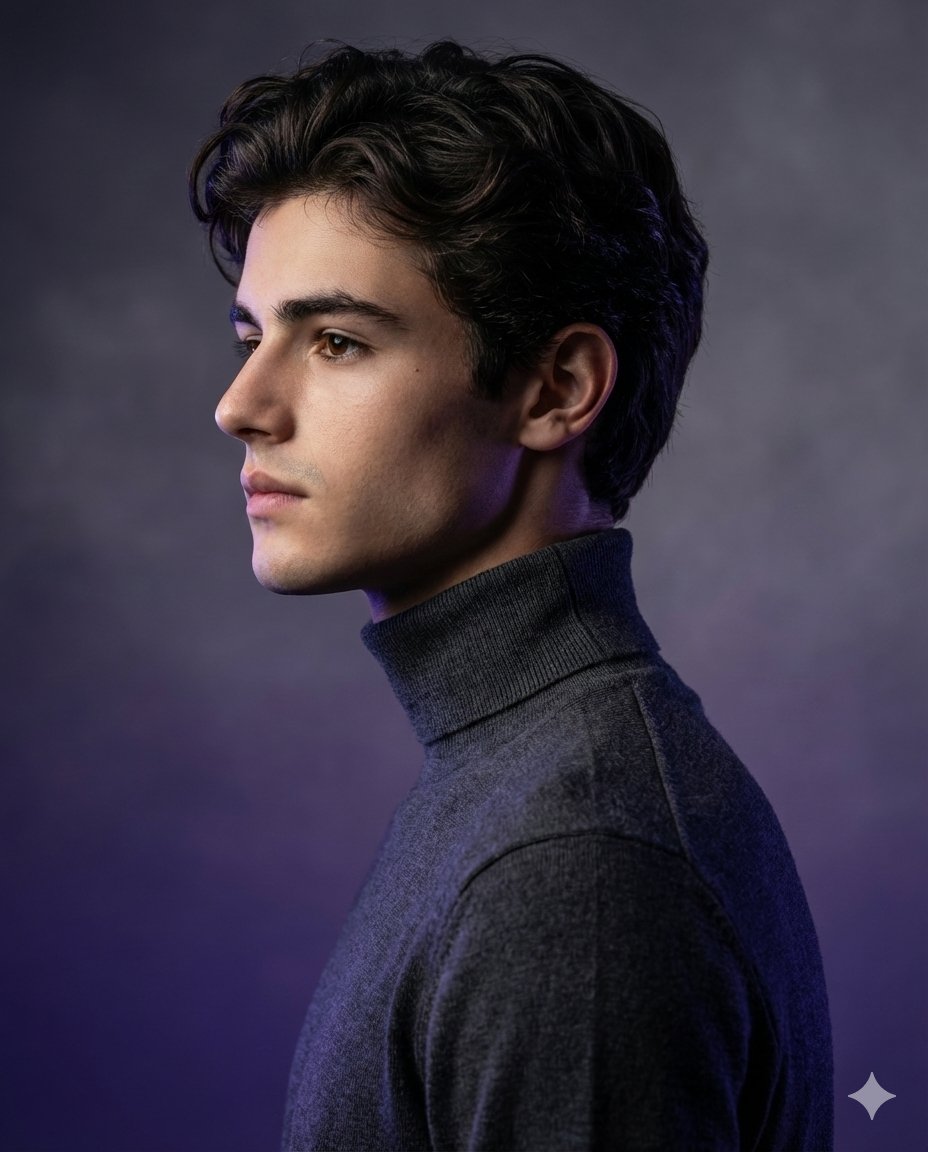 High-Fashion Studio Portrait of a Man