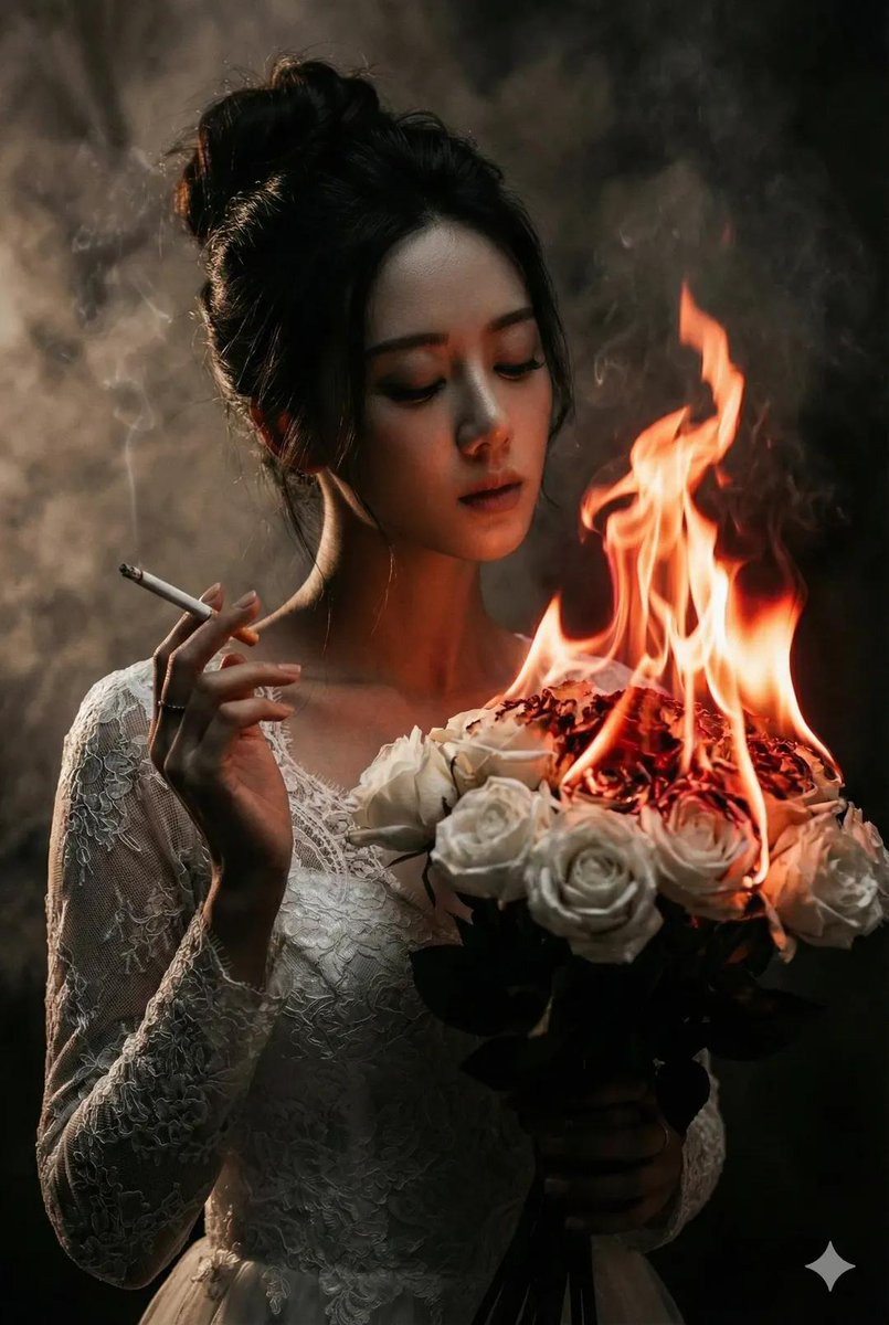 Dark-Romantic Portrait of a Mysterious Bride