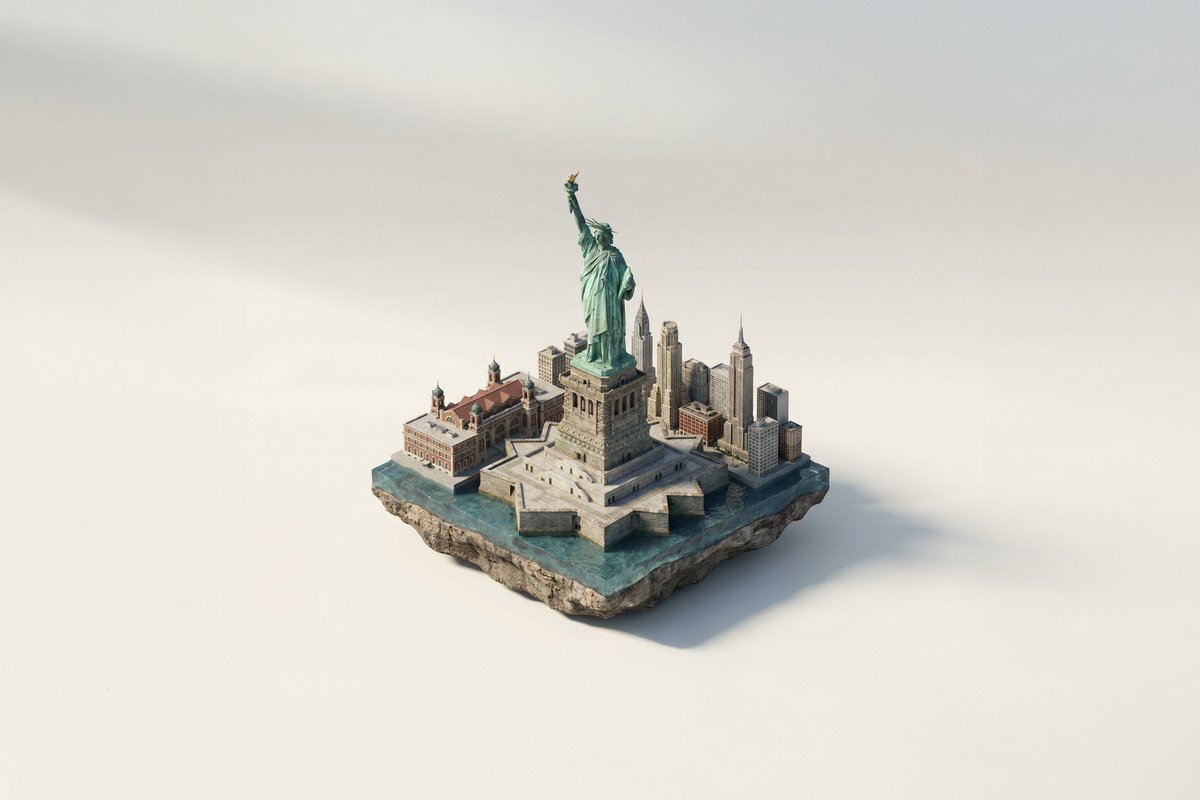 Miniature Isometric Architectural Diorama of Iconic Landmarks Using Nano Banana Pro