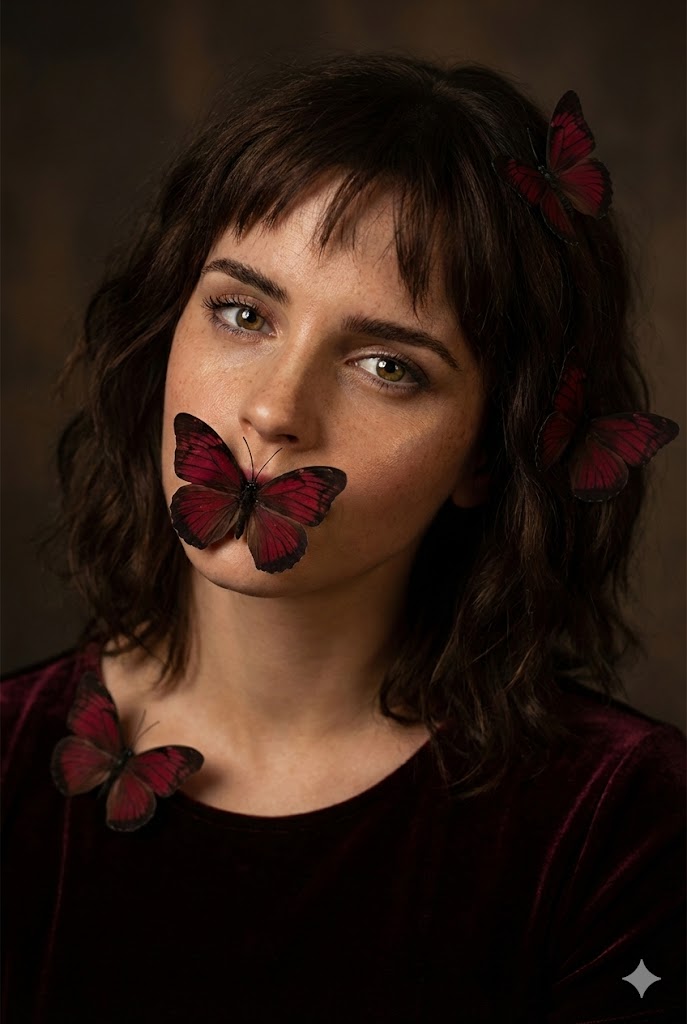 Emma Watson Photographic Portrait, People, nanoBanana-Pro, Photorealistic, Studio Shot reference image, image 2 of 2