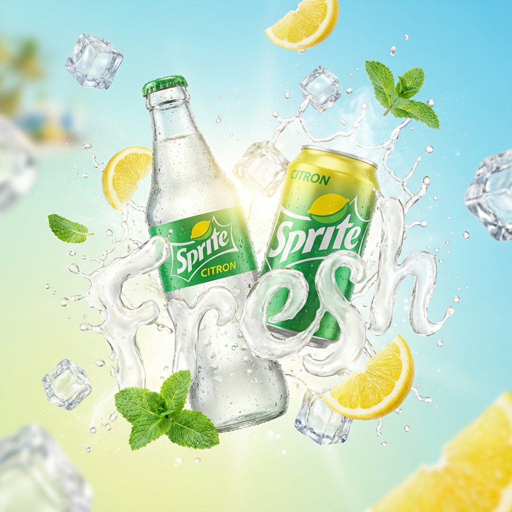 Vibrant Soda Ad Visualization