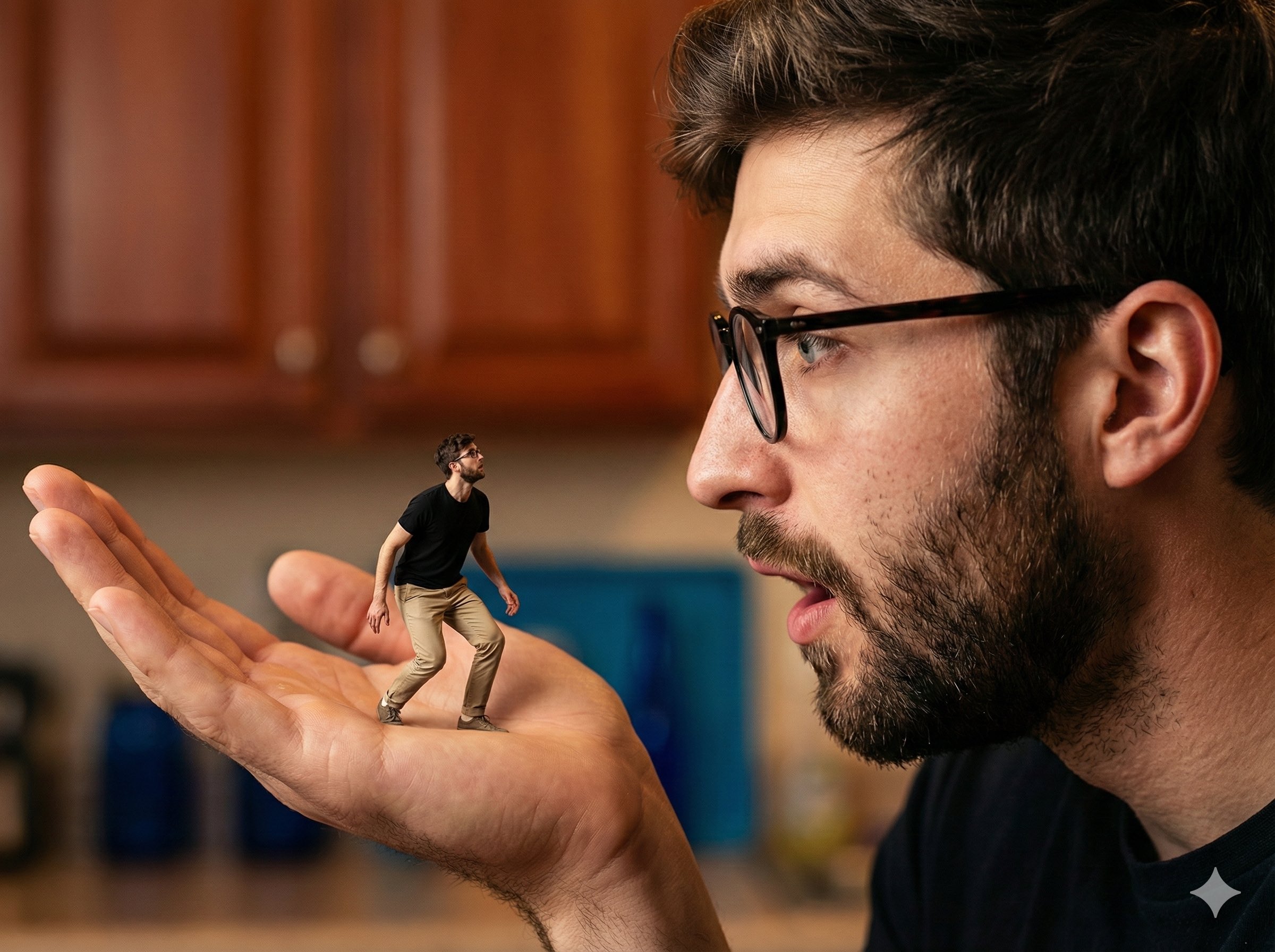 Hyper-Realistic Surreal Composite Shot with Forced Perspective - Gemini Nano Banana Pro