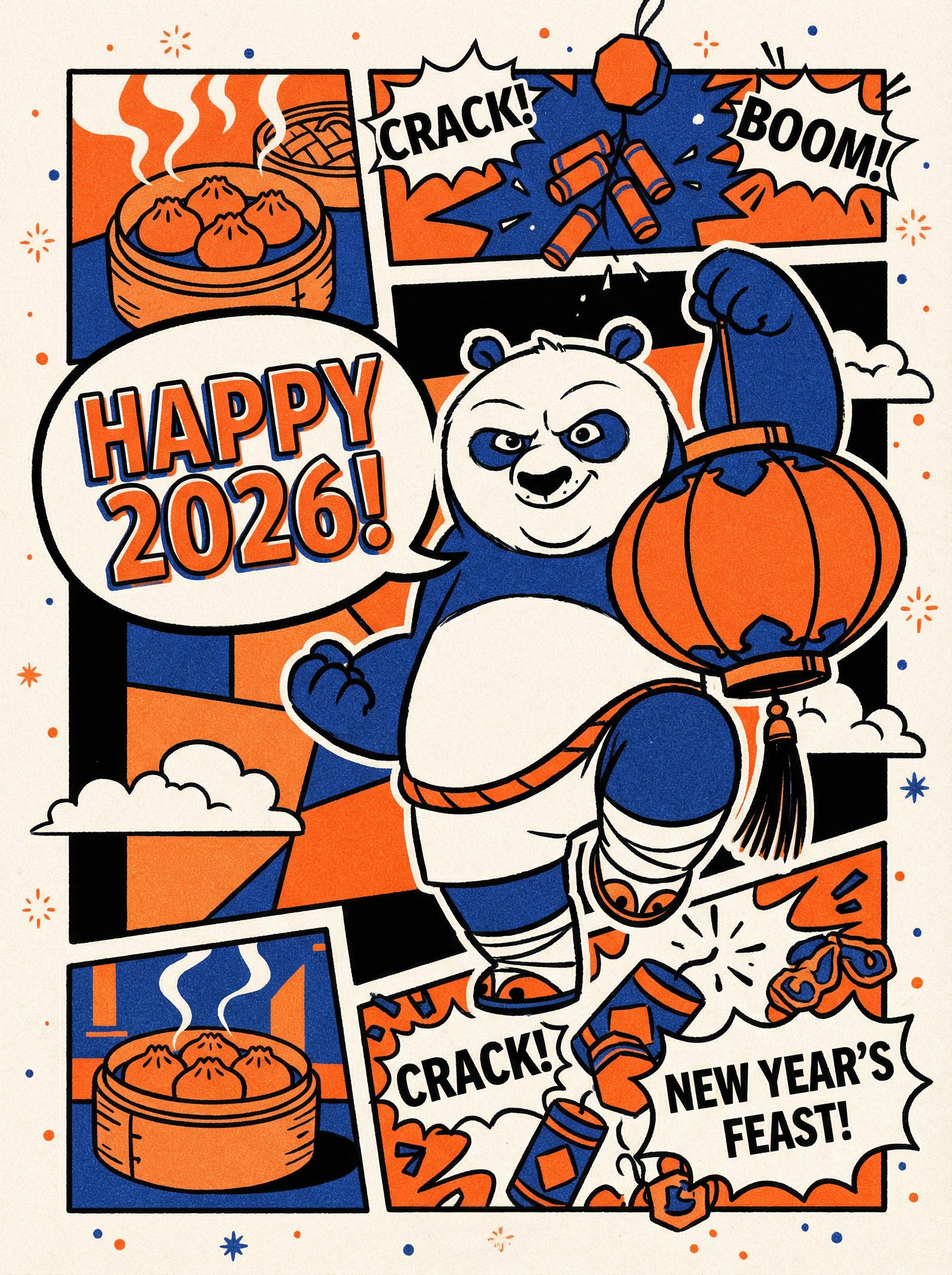 American Retro Comic Book Illustration