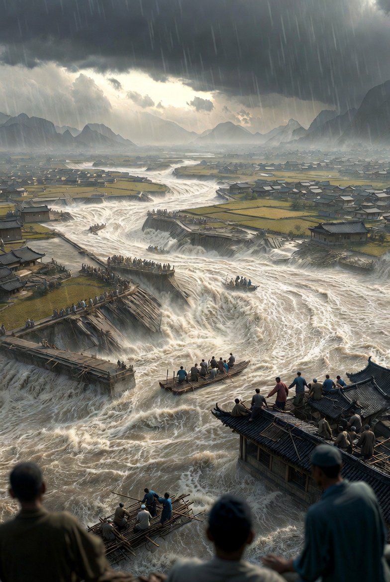 1887 Yellow River Flood: Catastrophic Breach and Survival