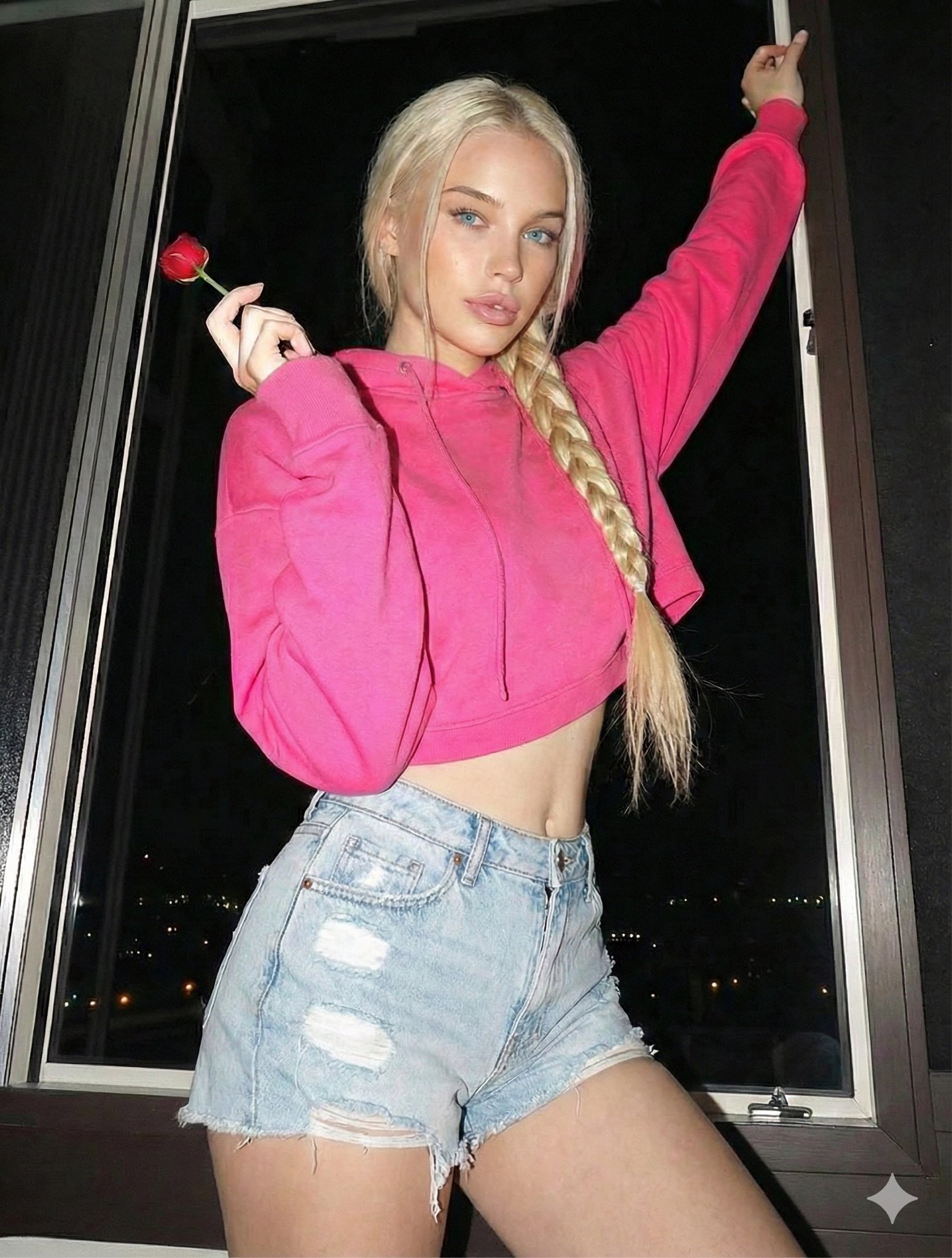 Girl and City Glow