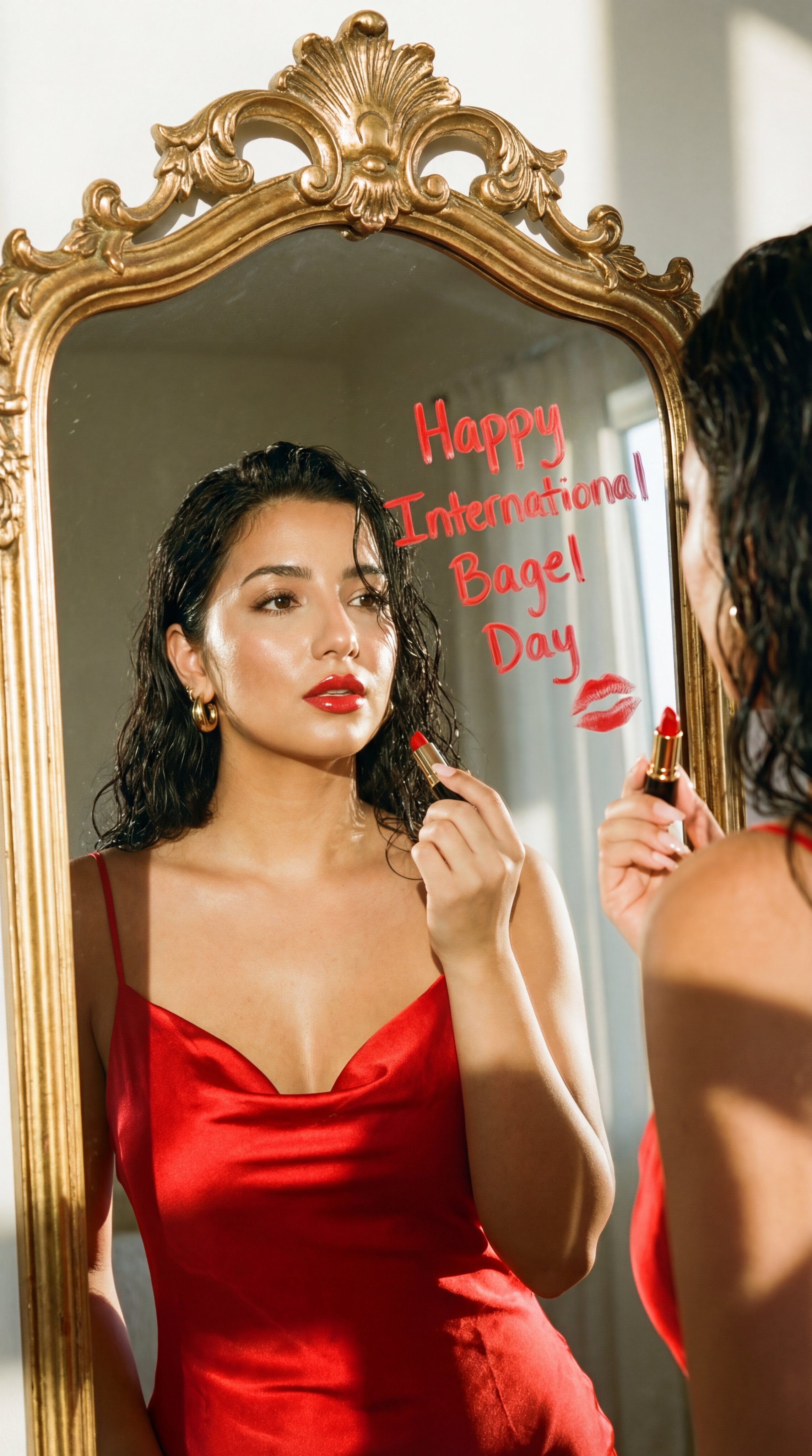 International Bagel Day Fashion Portrait