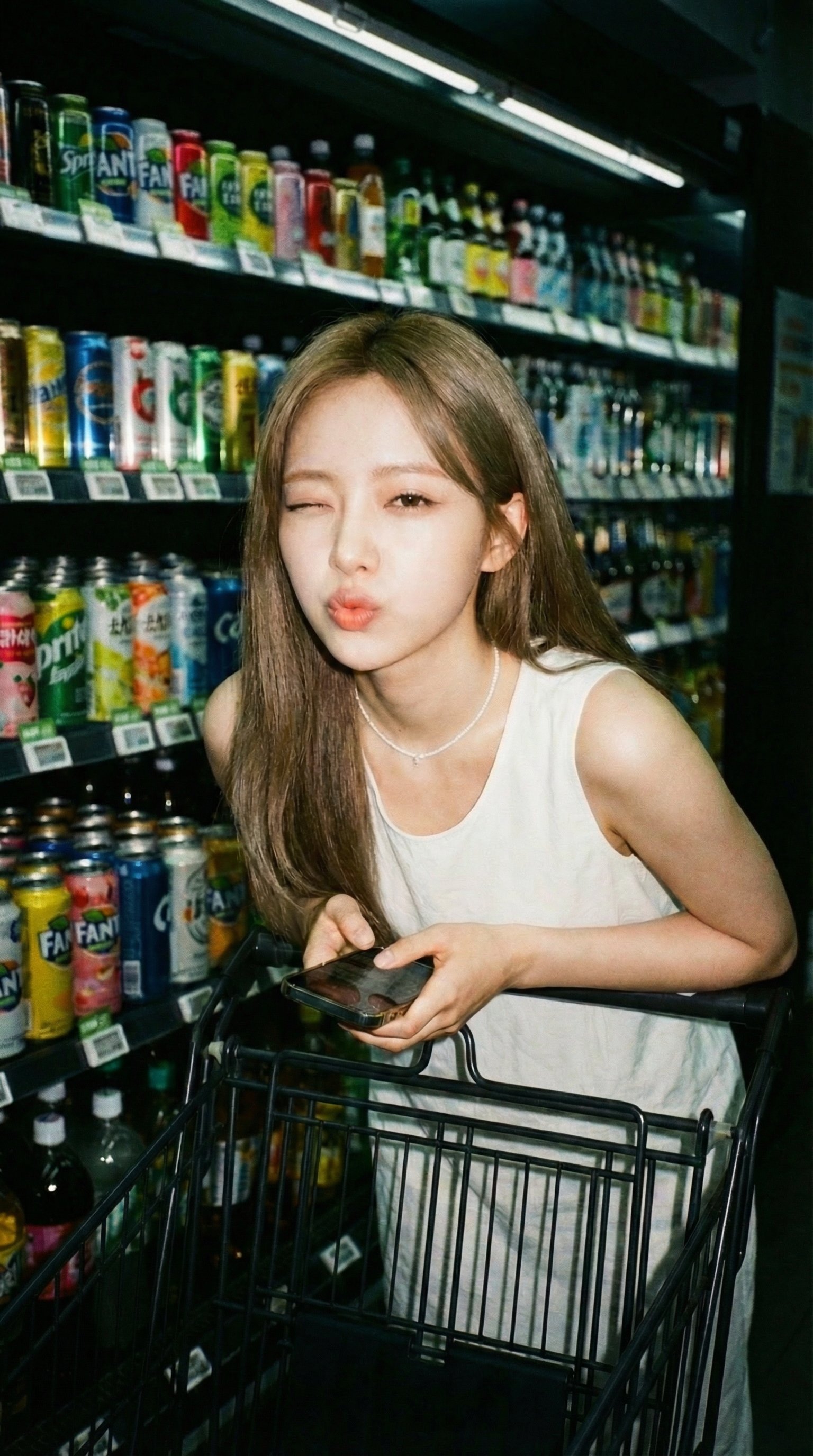Playful Late-Night Convenience Store Moment