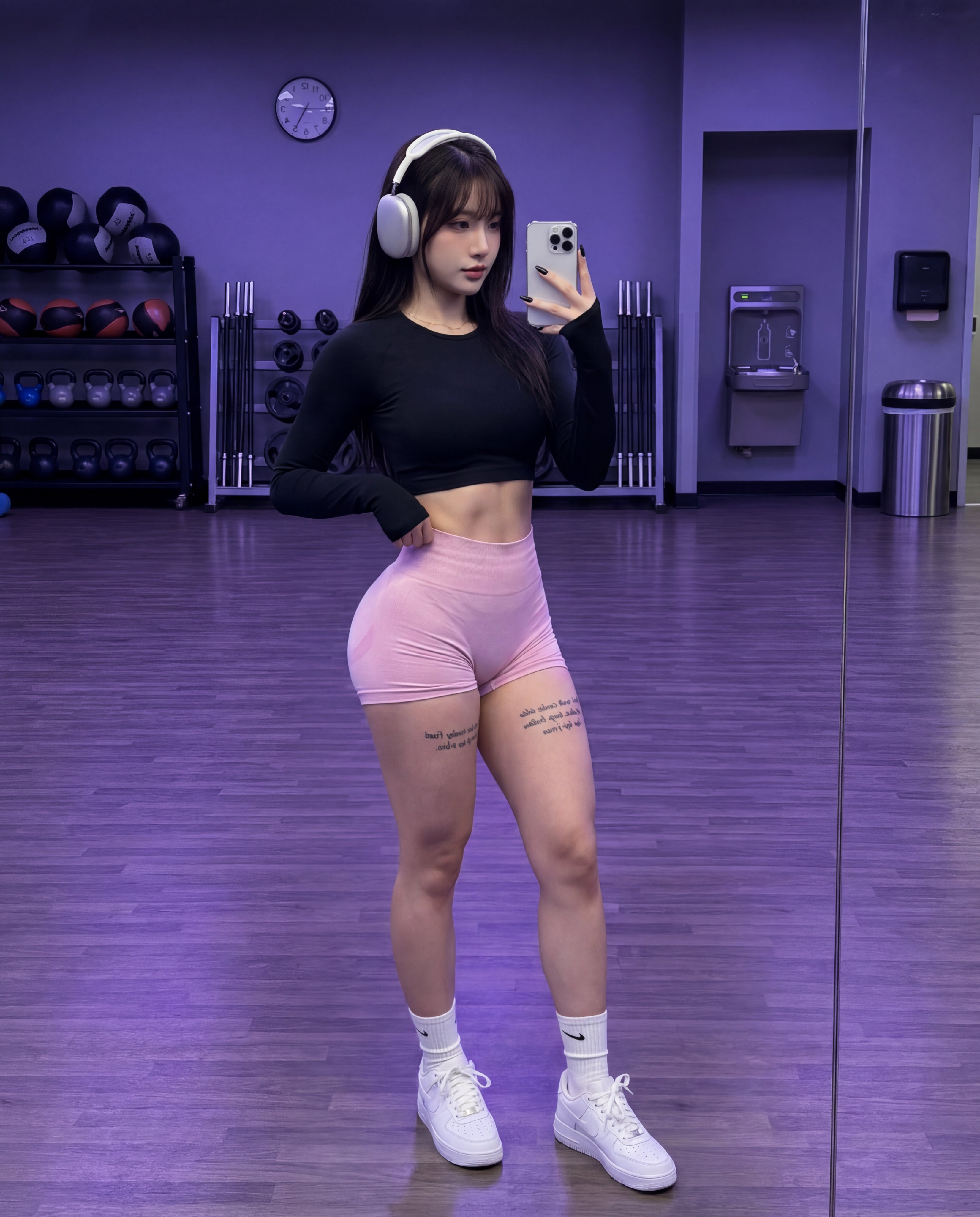 Modern Gym Selfie