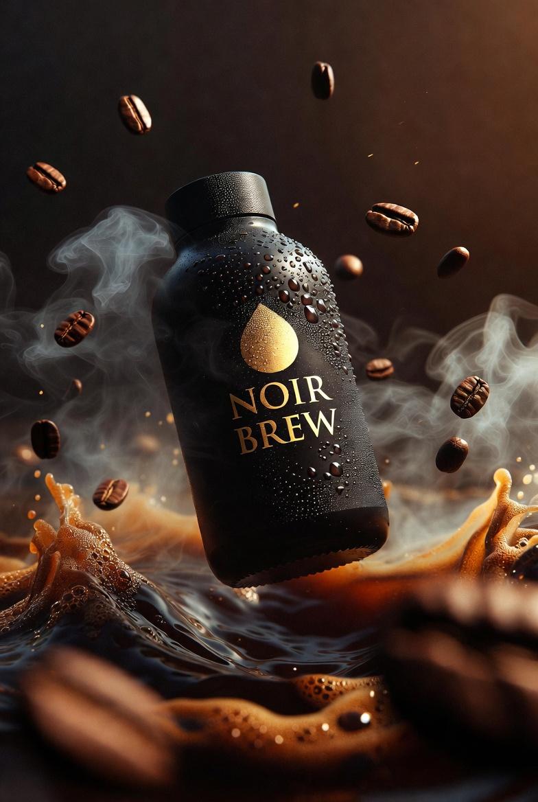 Gemini Nano Banana Pro - Coffee Bottle