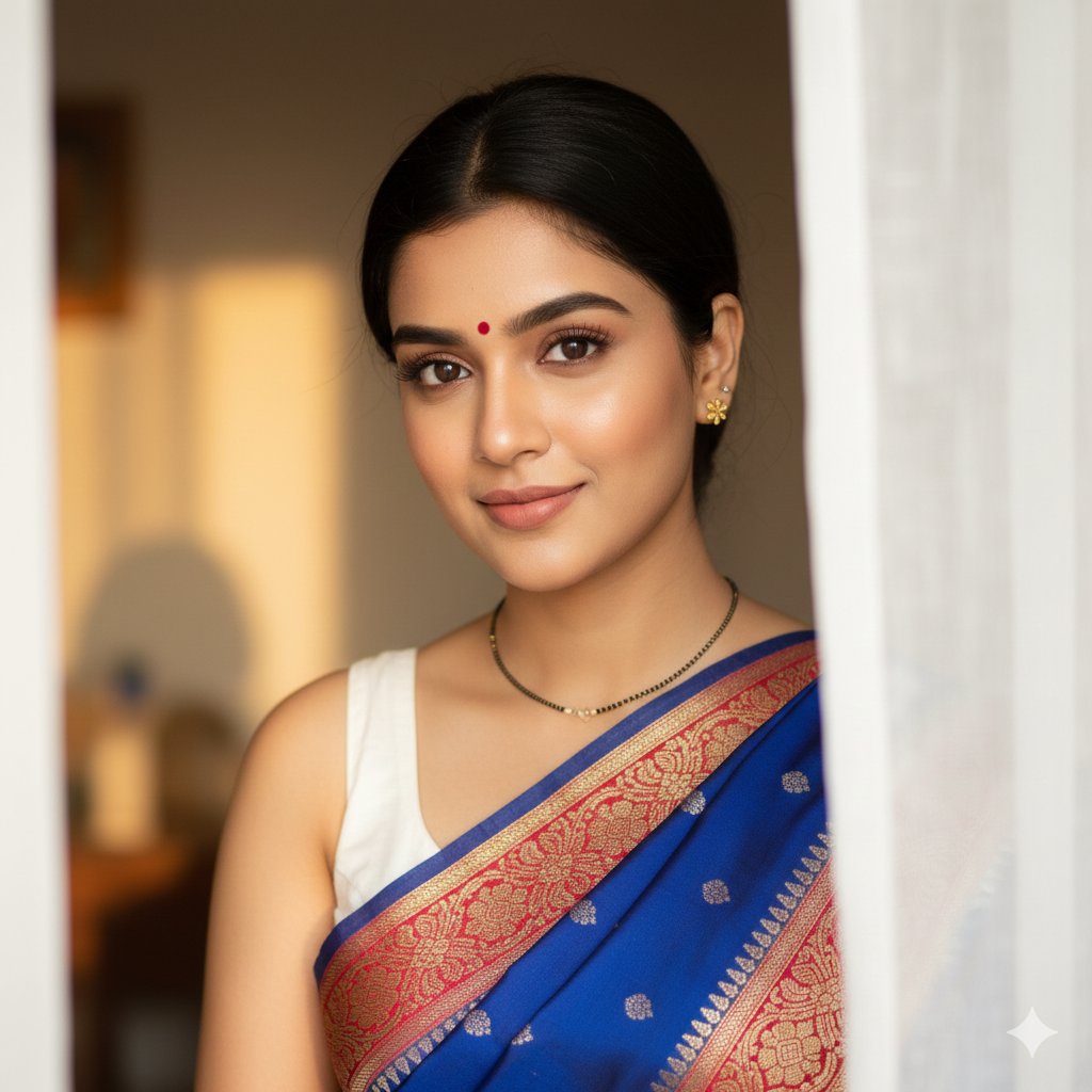 Gemini Nano Banana Pro - Portrait of a Young South Asian Woman