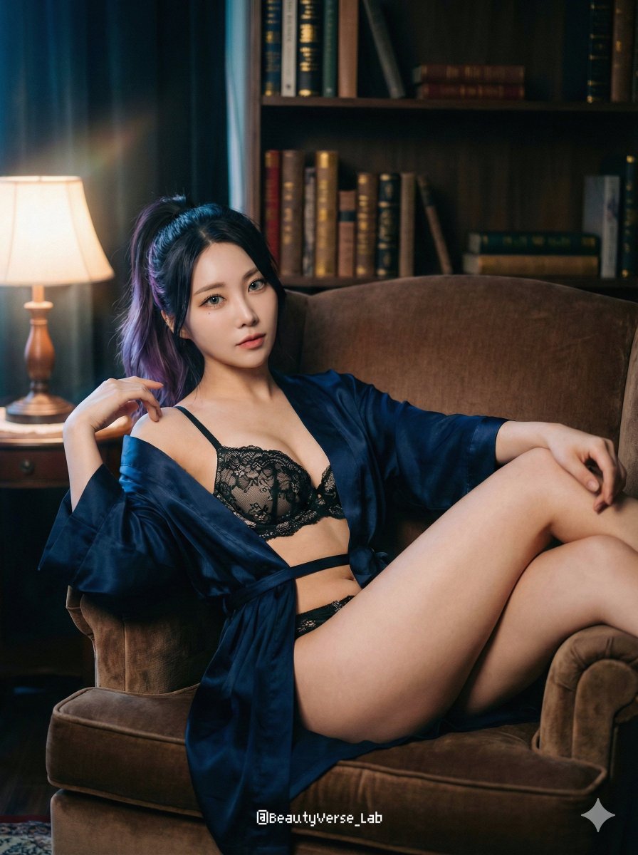 Cozy Vintage Study Room Portrait