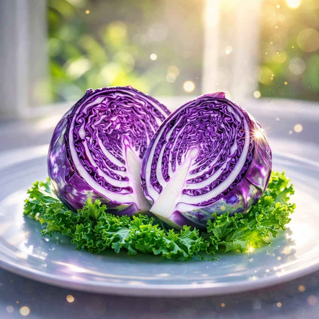 Translucent Purple Onion and Glass-Like Cucumbers