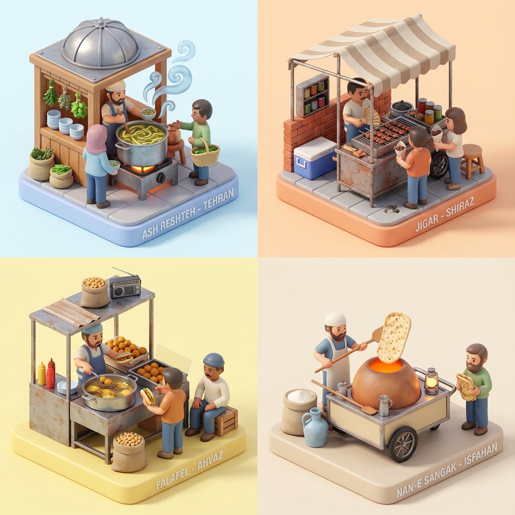 Vinyl Street Food Diorama